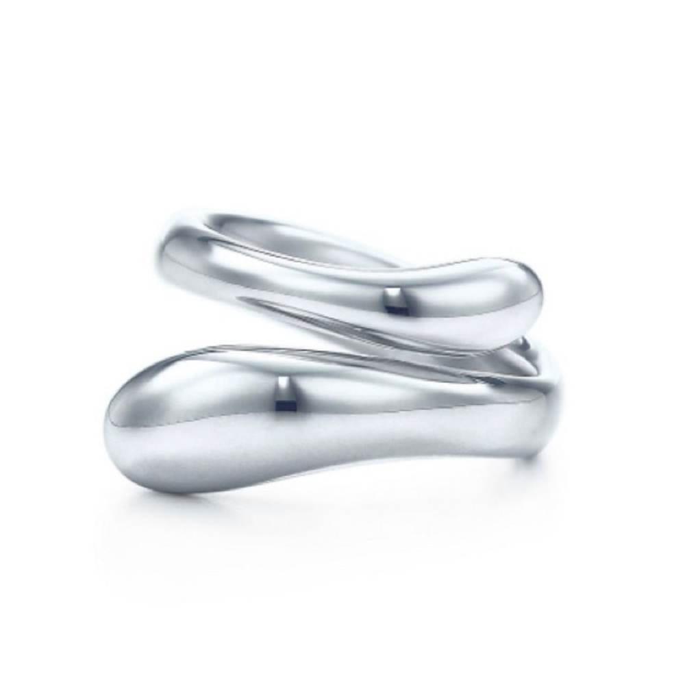 Tiffany & Co. Elsa Peretti Teardrop Ring Sterling Silver